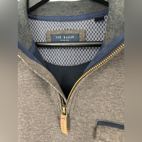 Ted Baker London Quarter-zip Pullover Sweater - Picture 5 of 9